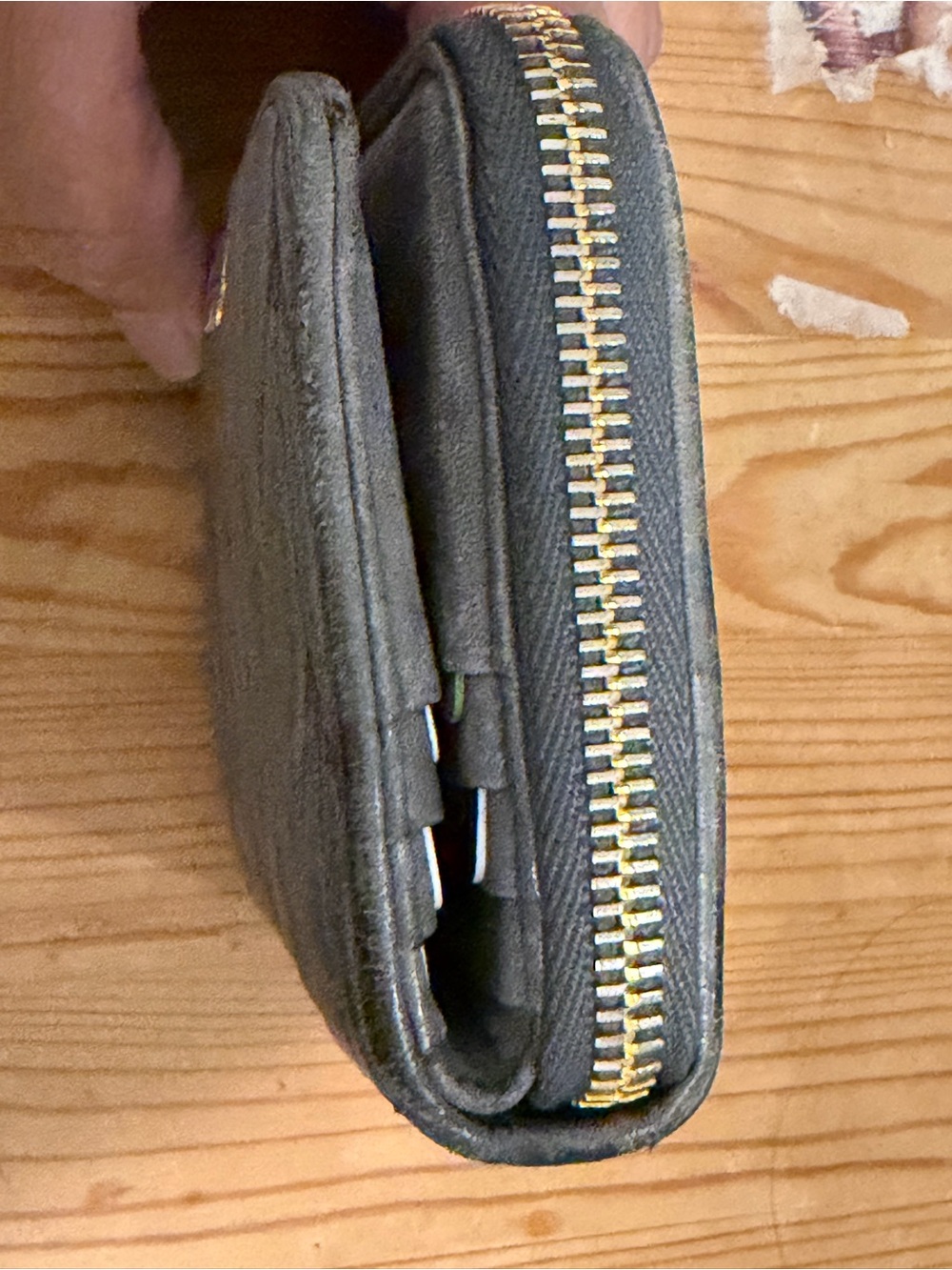 Authentic Miu Miu Matelassé Zip Around Wallet Marmo Grey w/ Receipt & Auth Card - Picture 7 of 14